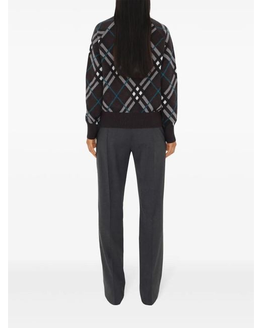 Burberry Black Check Track Jacket