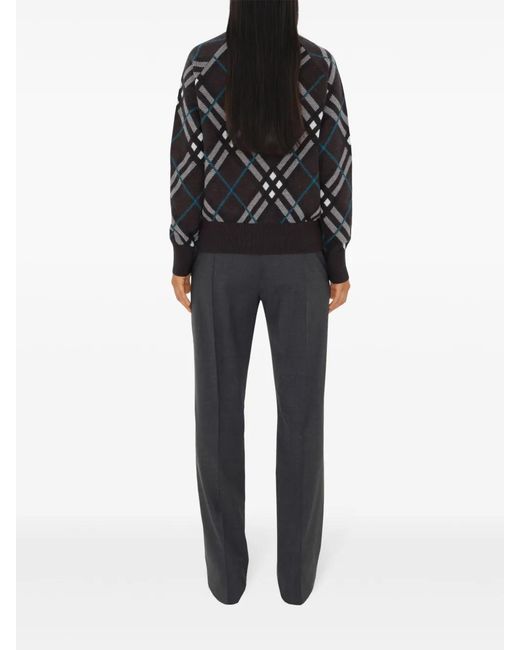 Burberry Black Check Track Jacket