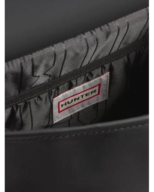 Hunter Black Crovie Buckle-Fastening Backpack