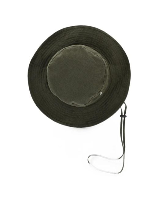 DSquared² Black Drawstring Bucket Hat for men