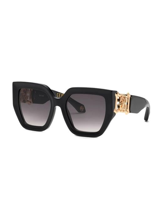 Roberto Cavalli Black Mirror Snake Collection Sunglasses