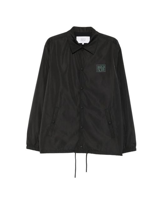 Maison Kitsuné Black Coach Jacket for men
