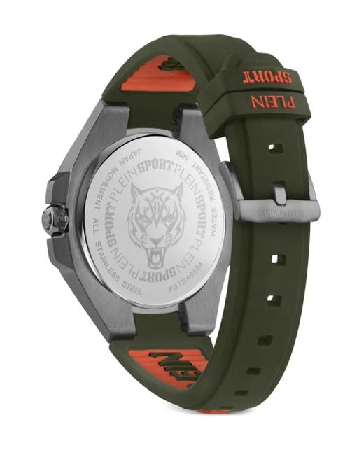 Philipp Plein Black Tigermaster 47Mm for men