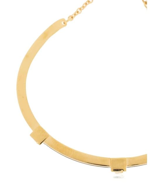Fendi Metallic Armreif Mit Logo