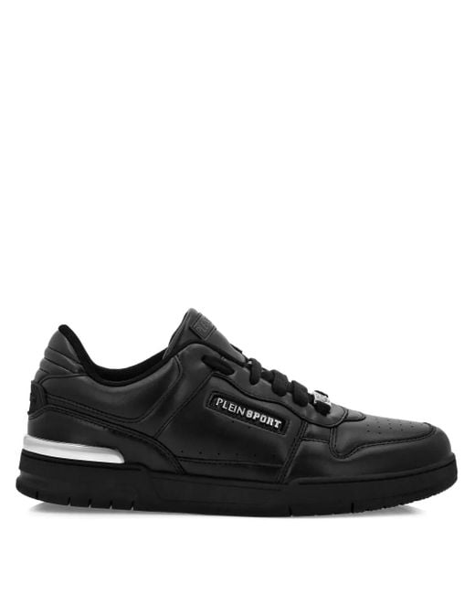 Philipp Plein Black Tiger.X Sneakers Mit Logo-Schild