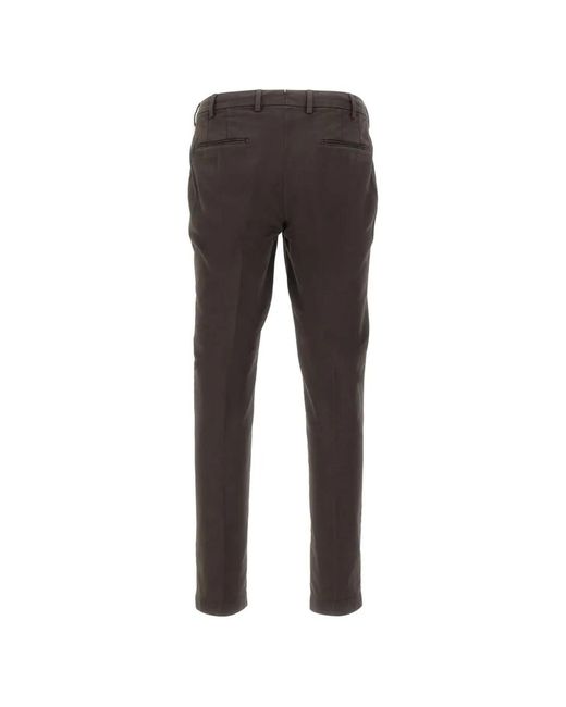 Devore Gray Concealed-Closure Trousers for men