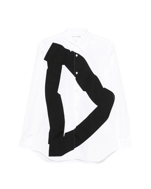 Comme des Garçons Black Abstract-Print Shirt for men