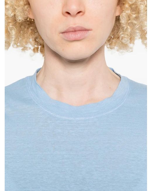 Fedeli Blue Crew-Neck T-Shirt