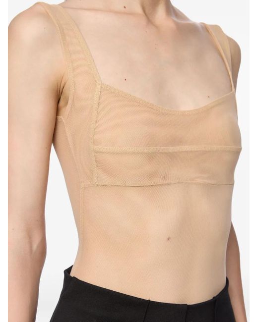 Atu Body Couture White Mesh Bodysuit