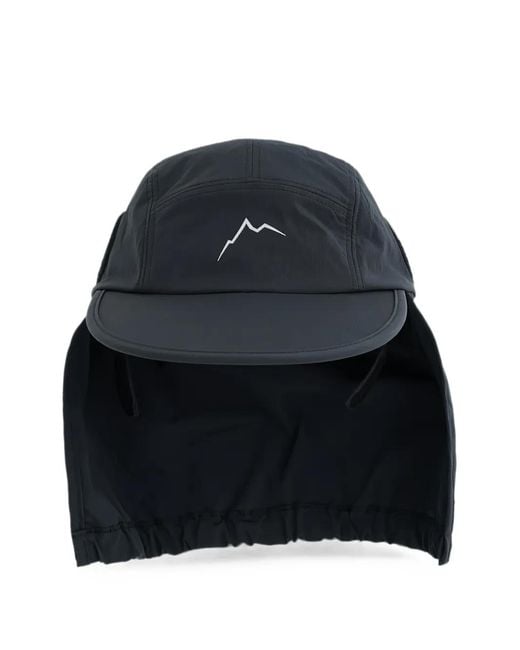 CAYL Black Logo-Print Panelled Cap for men