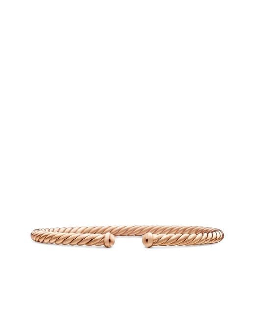 David Yurman White 18Kt Rose Modern Cablespira Bracelet (4Mm)