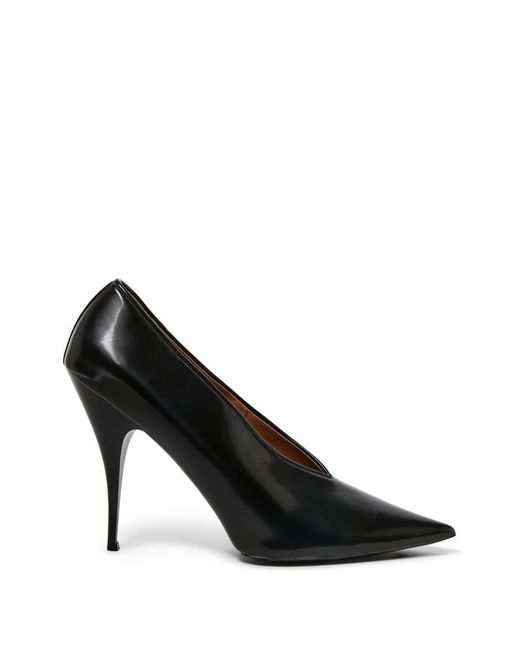 Stella McCartney Black Pointed-Toe Heeled Pumps