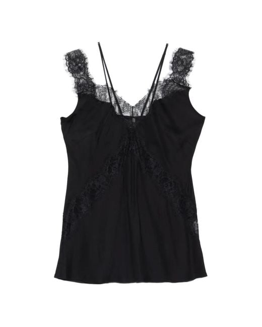Pinko Black Lace Lingerie Top