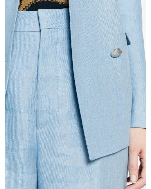 Tagliatore Blue Double-Breasted Blazer