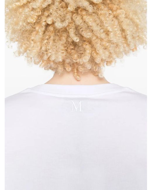 Max Mara White Logo Cotton T-Shirt