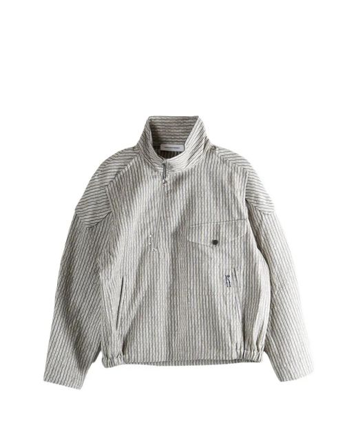 Kiko Kostadinov メンズ グレー ストライプ ジップジャケットの通販は