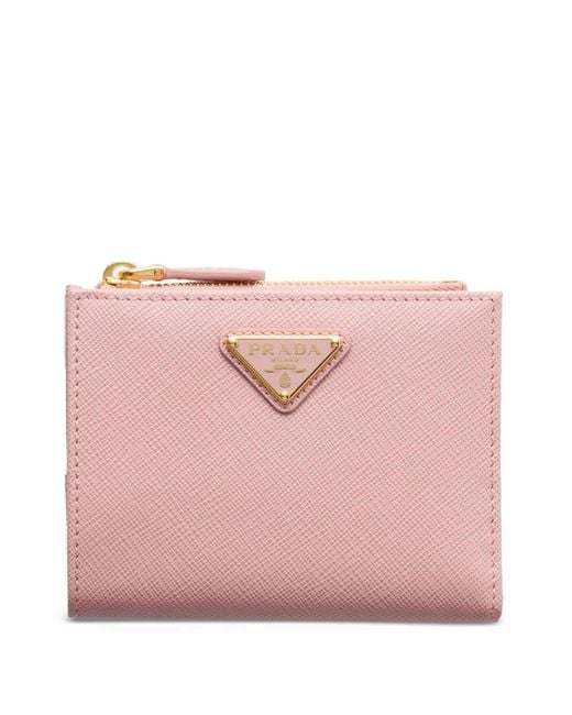 Prada Pink Small Saffiano Leather Wallet
