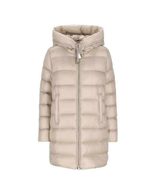 Moncler Natural Suyenne Hooded Down Coat