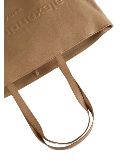Alexander Wang Natural Embossed-Logo Tote Bag