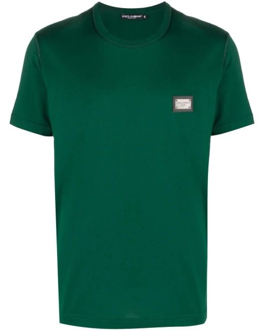 Camiseta con parche del logo Dolce & Gabbana de hombre de color Green