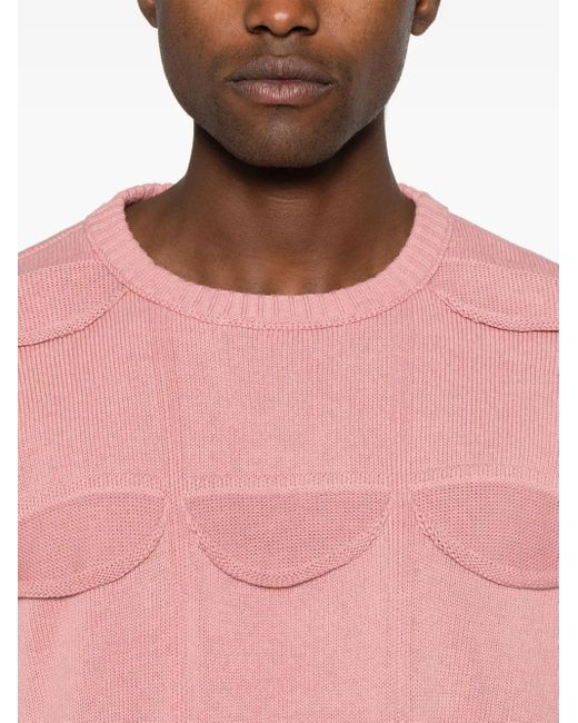 Isa Boulder Pink Allpocket Sweater for men