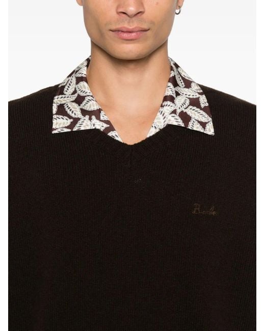 Pull À Logo Brodé Bode pour homme en coloris Black