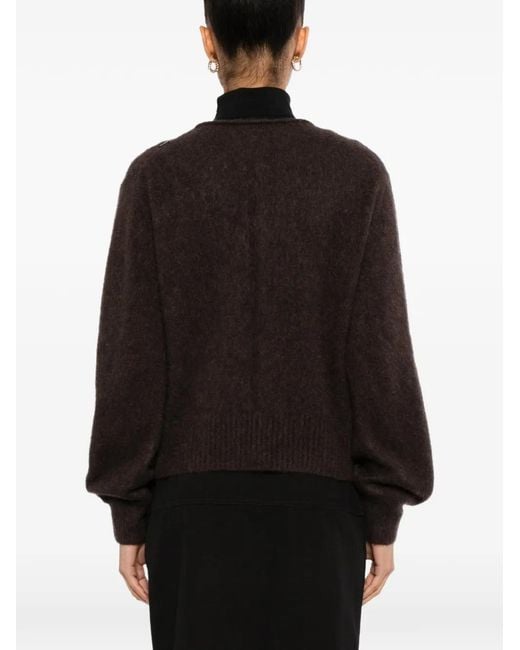 YEAREAST Black Button-Up Cardigan