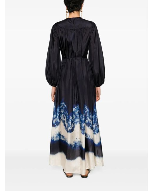 Zimmermann Blue Junie Billow Maxi Dress
