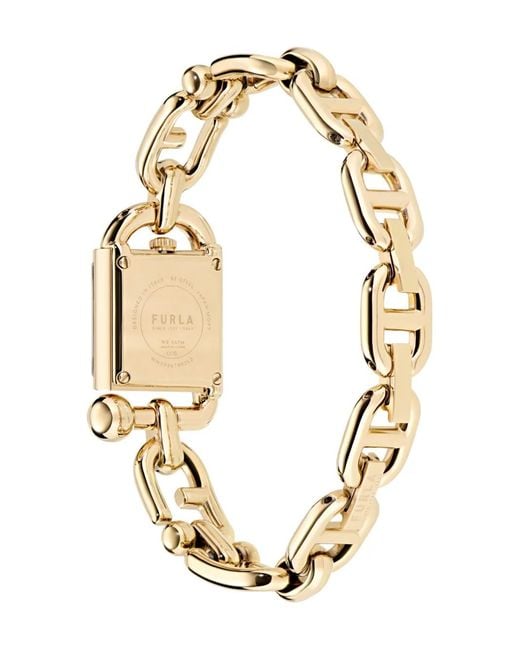 Furla White Chain-Link 24Mm