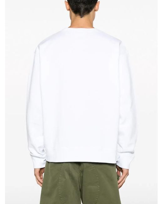 Sudadera Con Logo Estampado DSquared² de hombre de color White