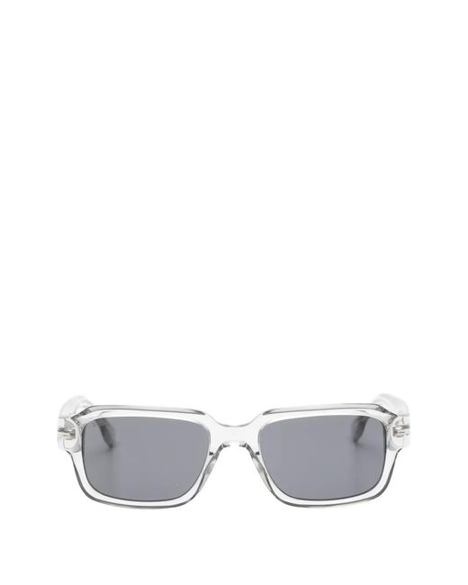 Boss White Square-Frame Sunglasses