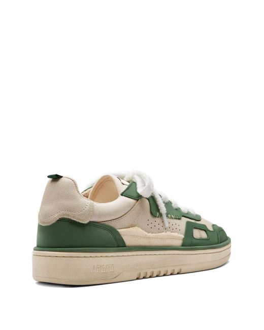 Axel Arigato Green Dice Patchwork Leather Sneakers for men