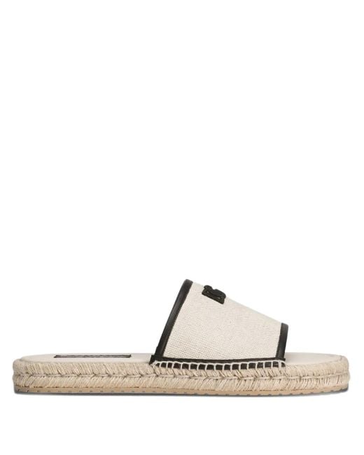 Dolce & Gabbana White Flat Espadrilles for men