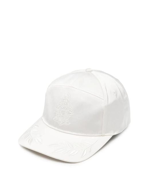 Casablanca White Hotel Emblem Embroidered Cap for men