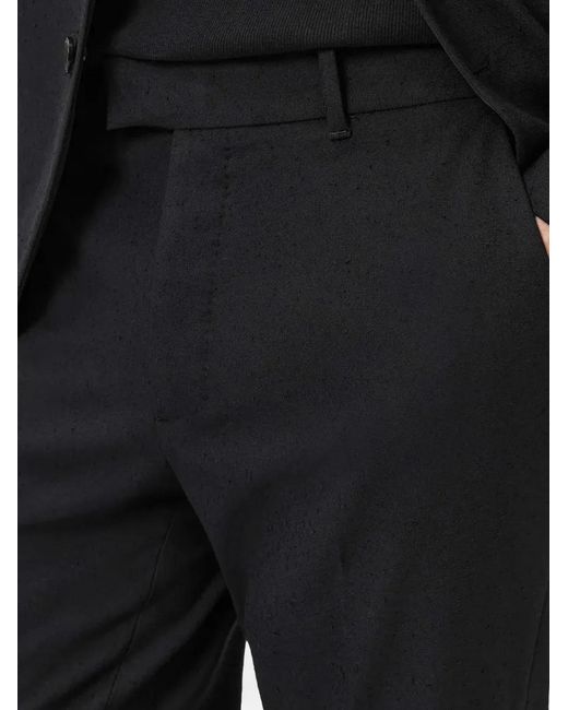 AllSaints Black Germain Tailored Trousers for men