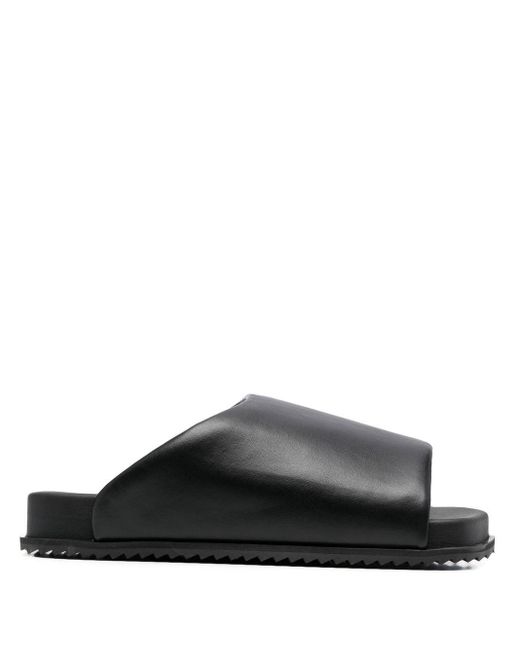 Yume Yume Finn Leather Slides in Black for Men | Lyst