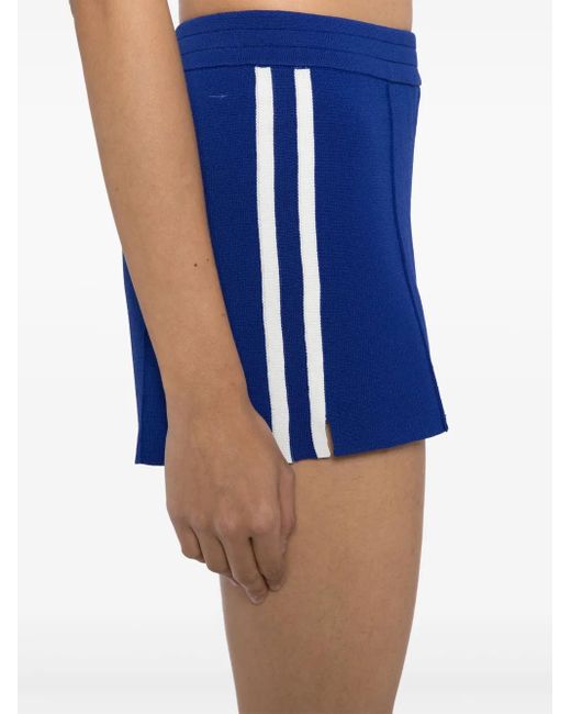 The Upside Blue Gestrickte Carnaby Bisou Shorts