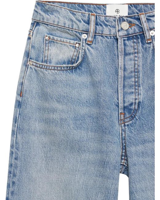 Anine Bing Blue Heath Faded Jeans