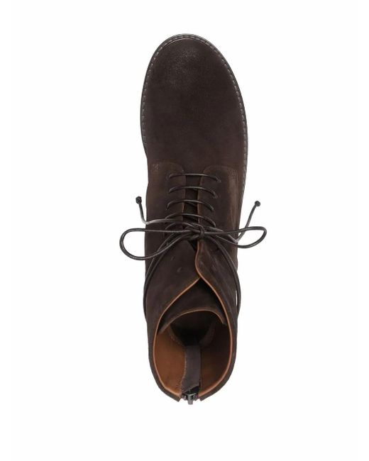 Marsèll Brown Parrucca Lace-Up Suede Boots for men