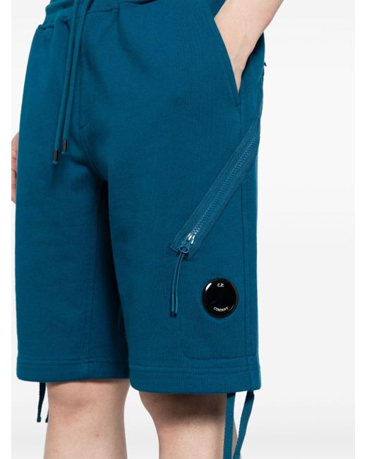 C P Company Shorts Met Lensdetail in het Blue voor heren