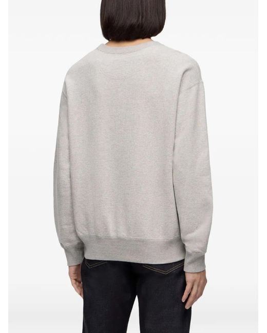Momotaro White Loopwheel Sweater for men