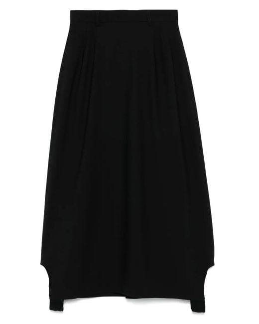 ALAINPAUL Black Klassischer High-Waist-Rock