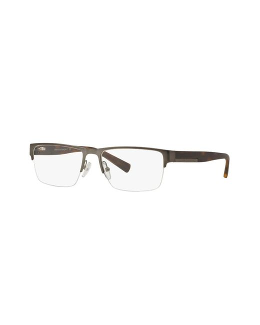 ARMANI EXCHANGE Gray Rectangle-Frame Sunglasses for men