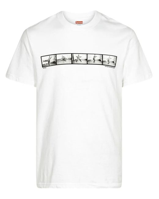 Supreme White Milford Graves Print T-Shirt