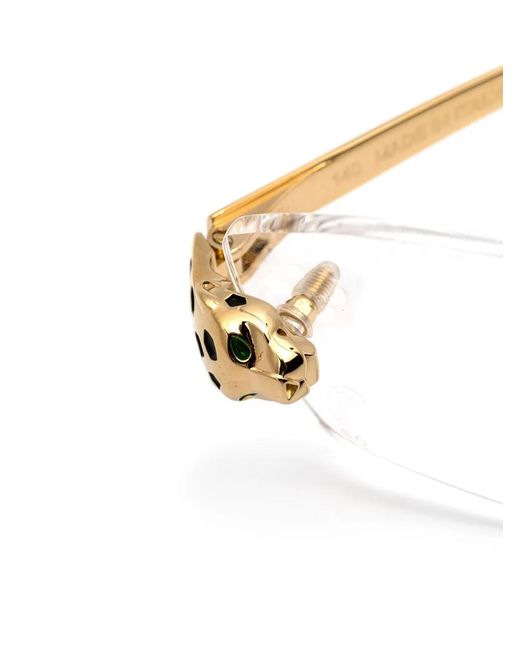 Cartier Multicolor Rectangle-Frame Rimless Glasses