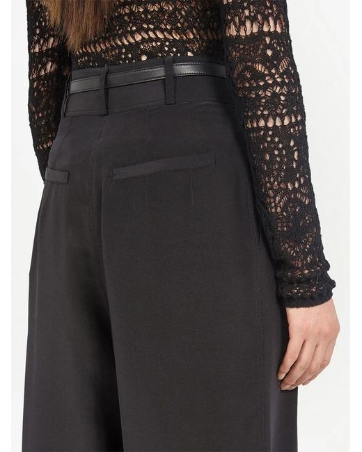Ferragamo Black Wide Trousers