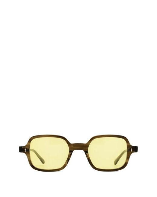 JULIUS TART Metallic Square-Frame Sunglasses