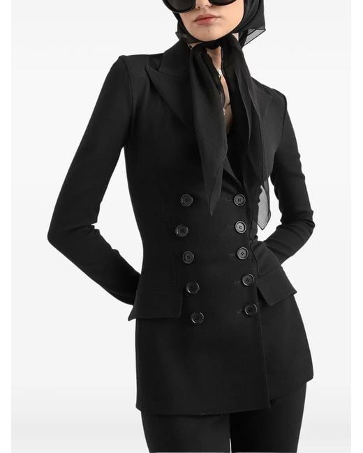 Dolce & Gabbana Black Double-Breasted Jacket