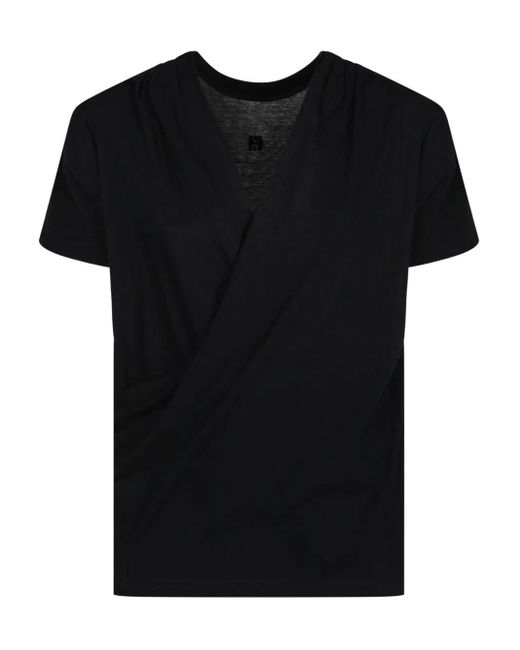Givenchy Black Logo-Patch T-Shirt