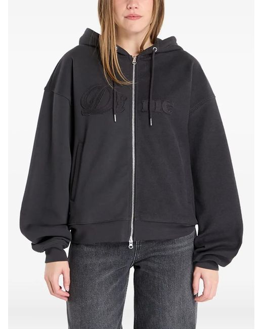 Dime Black Reverse French-Terry Zip Hoodie